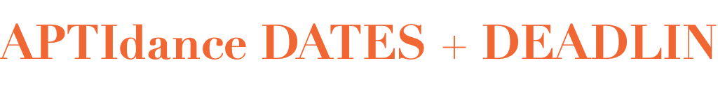 ADAPTIdance DATES